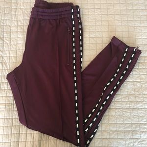 SOLD//Burgundy Track Pants
